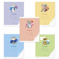 Тетради 12 листов (крупная клетка, косая линия, узкая линия) 