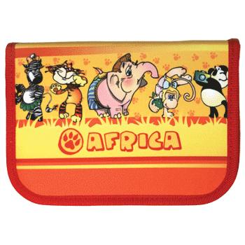 Пенал б/н 1 отд. "Африка", текстиль 206824