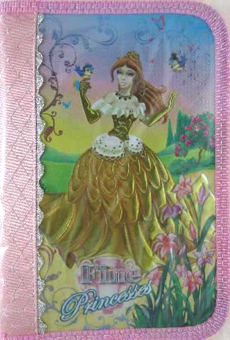 Пенал б/н 1 отд. со вкл. "Диана" ламин.  81П32В