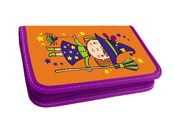 Пенал 26/2 лам. серебро . "Ведьмочка"  81П26/2