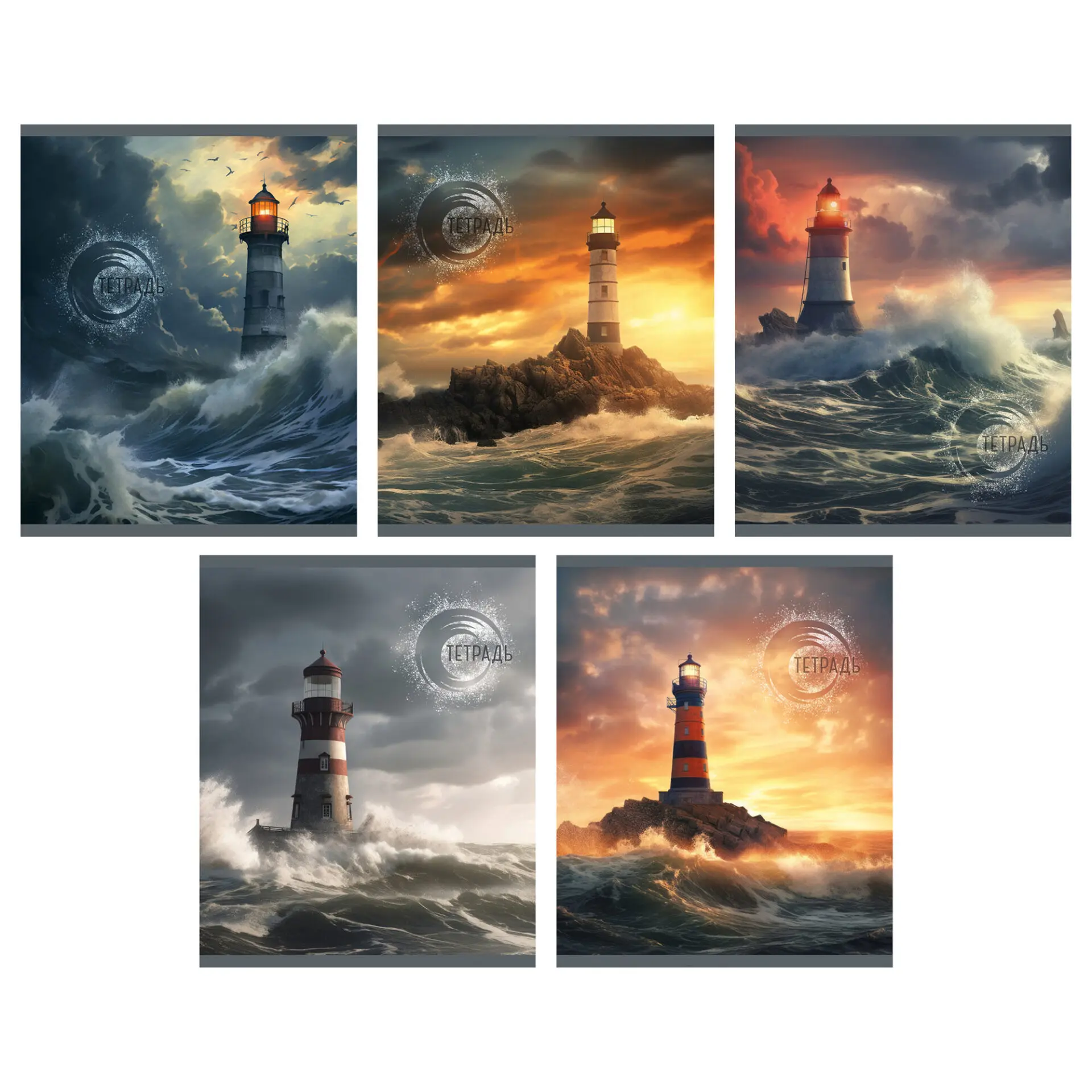 Тетрадь 80л кл. "Маяк в бушующем море" ТК809123