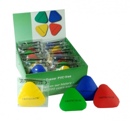Треугольные ластики Creta Color, ассорти