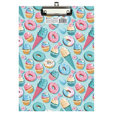 Планшет с прижимом "Сладкий рай", лам. картон CB0443-14