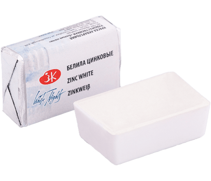 Акварель в кювете Белила цинковые ЗХК (100)