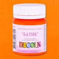 Акрил шелк (батик) Dekola оранжевая 50мл