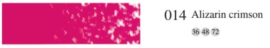 Пастель мягкая профес. квадратная №014 Ализарин малиновый