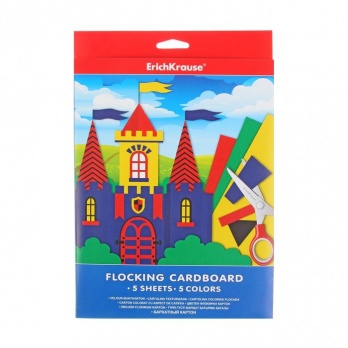 Картон бархатный А4 5цв./5л  ЕК 37201