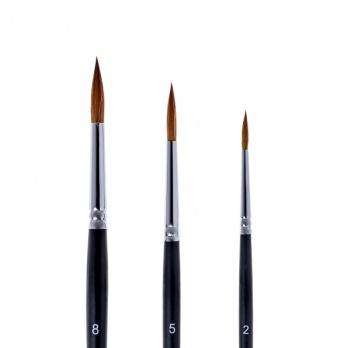 Кисть колонок № 6 кр. Малевичъ Simple, корот. ручка