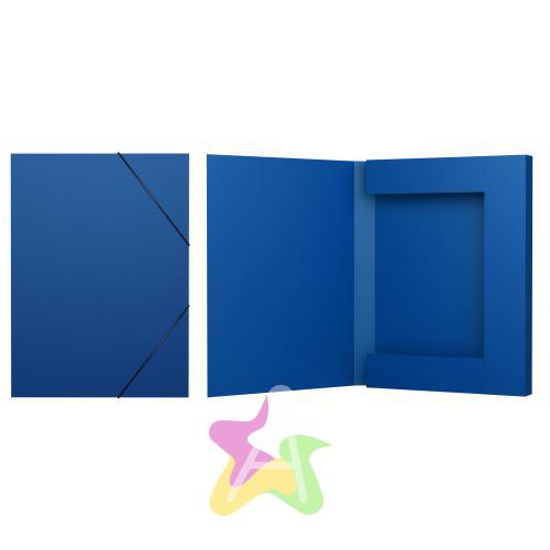 Папка на резинках синяя 30мм "CLASSIC"  ЕК 43099