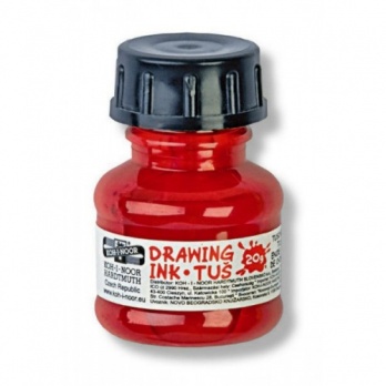 Тушь цветная, красная, 20мл "Koh-I-Noor"  1417004