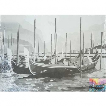 Холст на картоне с эскизом, 30х40см, "Венеция"