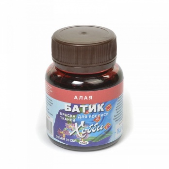 Краска п/ткани 75мл (батик) алая  075.107
