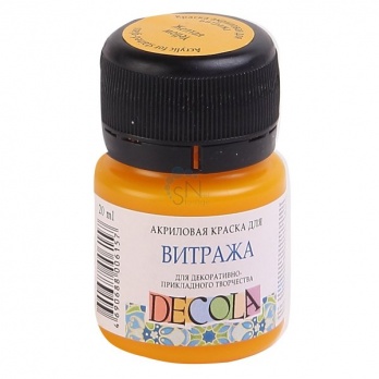 Акрил для витража Decola 20мл Желтая