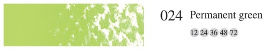 Пастель мягкая профес. квадратная №024 Перманентный зеленый