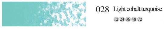 Пастель мягкая профес. квадратная №028 Светлый бирюзовый кобальт