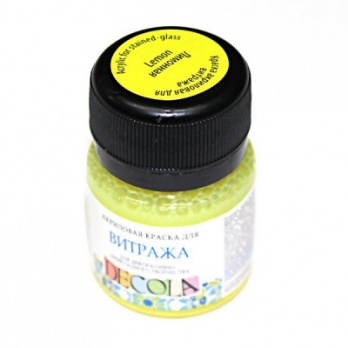 Акрил для витража Decola 20мл Лимонная
