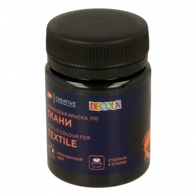 Акрил по ткани Decola Черная  50мл 4128810