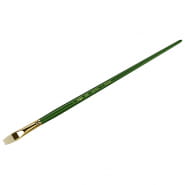 Кисть щетина плоская № 7 "Пейзаж", укороч. ворс, длинная ручка