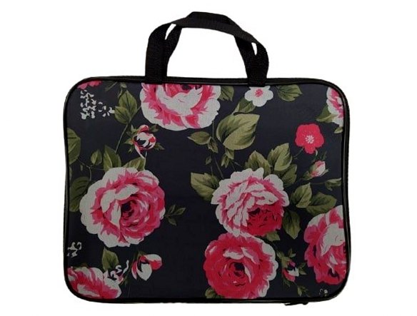 Папка д/тетр. А4 на молнии с ручками "Розы", 3Ш421_0019