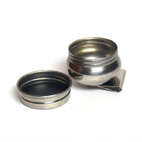 Масленка мет. одинарнарная с крышкой  DK11006