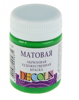Акрил матовый Decola, зеленая светлая 50мл (717)