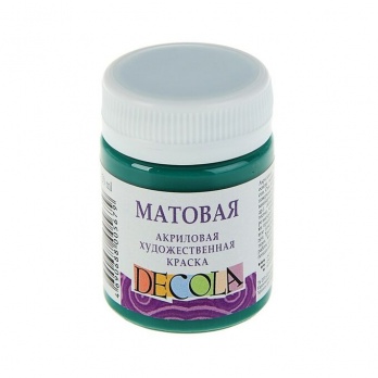 Акрил матовый Decola, изумрудная 50мл (720)