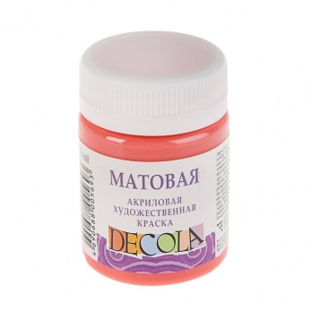 Акрил матовый Decola, коралловая 50мл (355)
