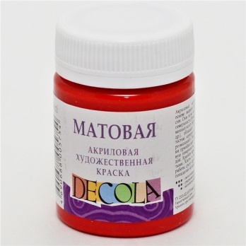 Акрил матовый Декола, красная 50мл (331)