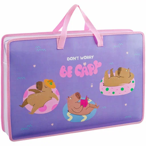 Папка на молнии А3 с ручками "Capybara" ArtSpace пластик. 85 мм ПР-3-30_61526