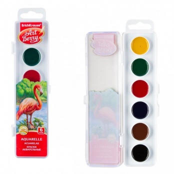 Акваpель 6цв. "Artberry" с УФ защитой  ЕК 41723