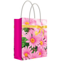 Пакет бум./ламин. 13,5*18*6см "Розовые герберы" Русский дизайн 36481