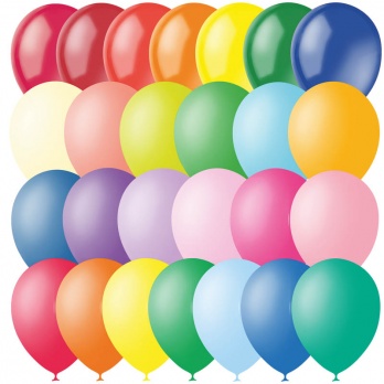 Воздушный шар  М12/30см, пастель+декор, ассорти 4607028763304