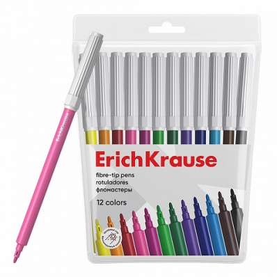 Фломастеры 12 цветов   EK  53368