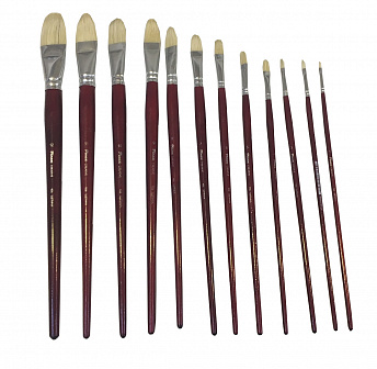 Кисть щетина плоскоовальная № 6  "Pinax CREATIVE"