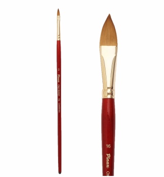 Кисть синтетика № 8 Pinax "Oro Rosso", плоскоовальная, язык