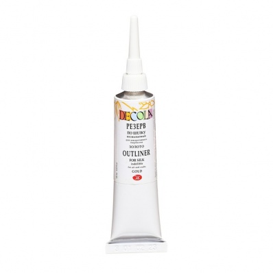 Резерв по шелку несмываемый золото Dekola, 18мл  6403965