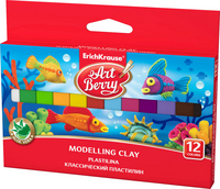 Пластилин 12цв. " Artberry" мягкий с алоэ вера 240гр.  ЕК 41782