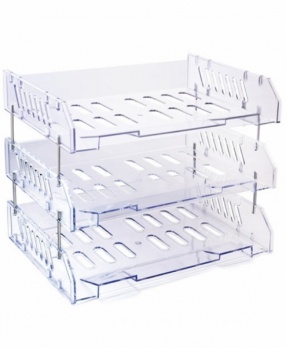 Н-р из 3-х лотков гориз. прозрачн. СИТИ ЛТГ-30702