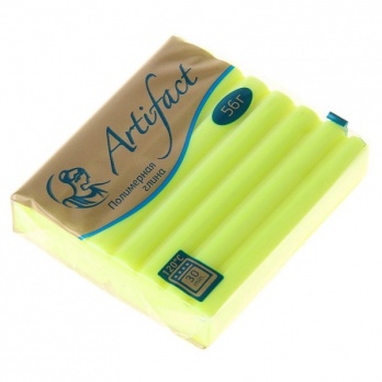 Пластика 56 гр. "Артефакт" флуоресцентный лимонный