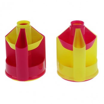 Органайзер б/нап. "Mini desk" лимон/малиновый  ОР91