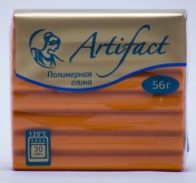 Пластика 56 гр. "Артефакт" оранжевый с блестками