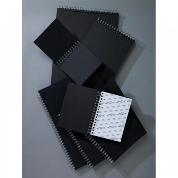 Блокнот для набросков/ эскизов А4, цвет листов черный (180  г/м2), 40 л
