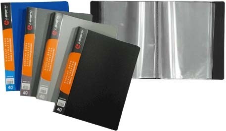 Папка с 40 вкл. "Lamark" черная 0,60мм DB0135-BK