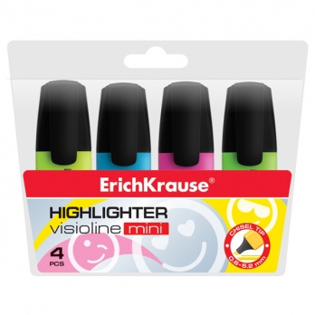 Н-р текствыделителей 4 цвета "Visioline Mini"  ЕК 42757