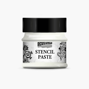 Паста для трафаретов перлам. Pentart, 50 мл, ледяной цветок