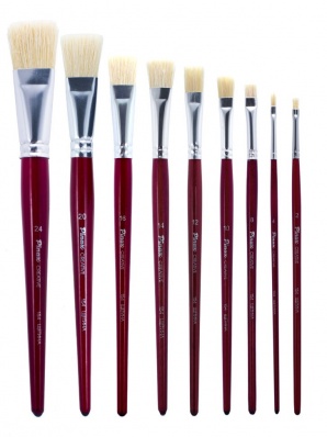 Кисть щетина "Pinax Creative" № 8, плоская короткая ручка