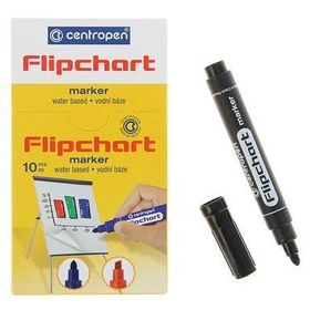 Маркер д/флипчарта черный пулевидный 2,5мм "Centropen"  585500112