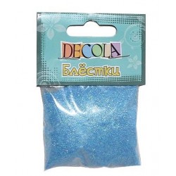 Блёстки декоративные Декола, небесно-голубой, 0.3мм