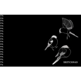 Скетчпад 250*170 "Птичьи трели" 20л, 200г/м2 , евроспираль, перфорац.  СПСФ52040