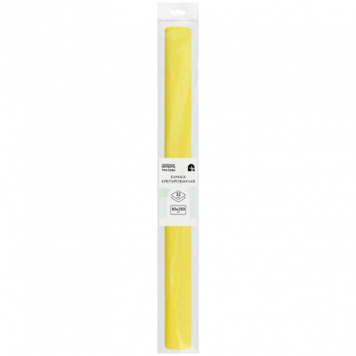 Бумага крепир. 50*250см желтая Три Совы 32г/м2 CR_43949